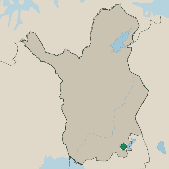 Map showing Posio in Lapland