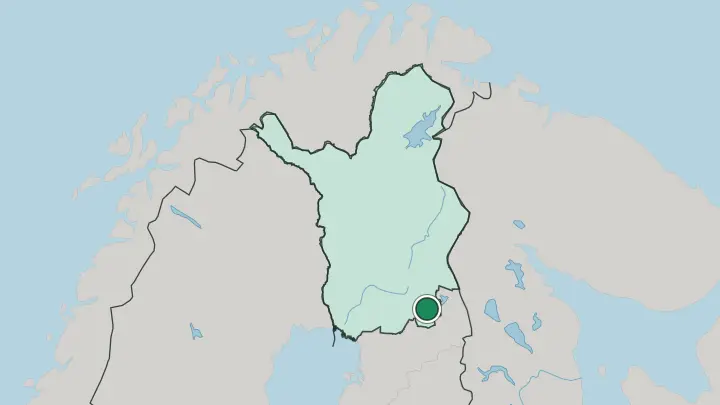 Map of Posio in Finland