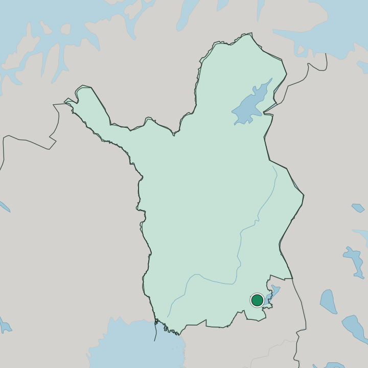 Map showing Posio — In Lapland
