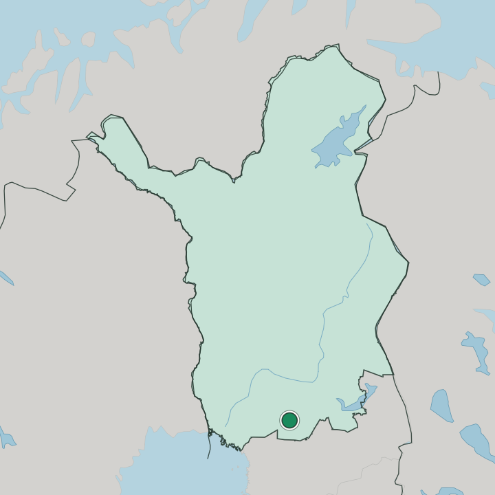 Map showing Ranua — In Lapland