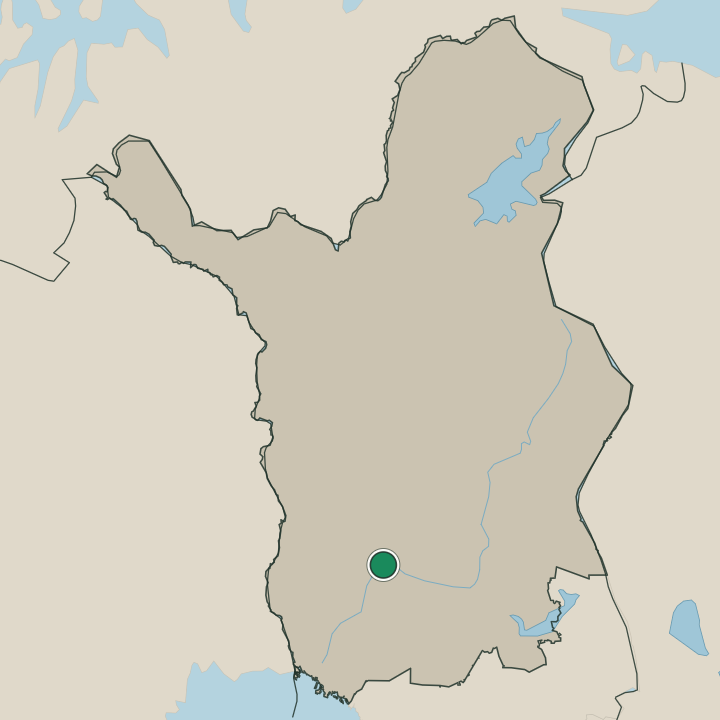 Map showing Rovaniemi in Lapland
