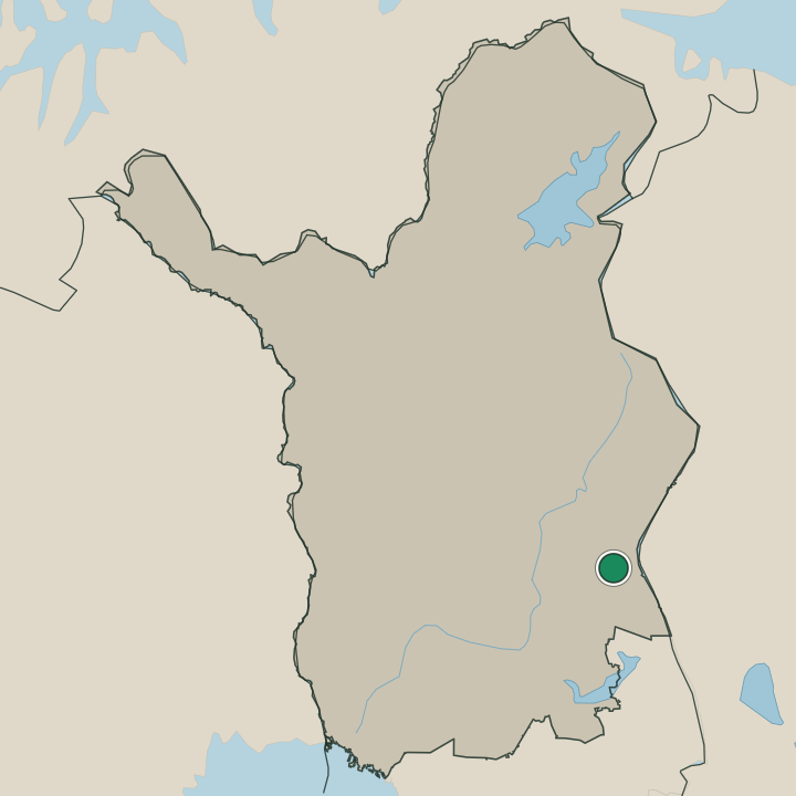 Map showing Salla in Lapland