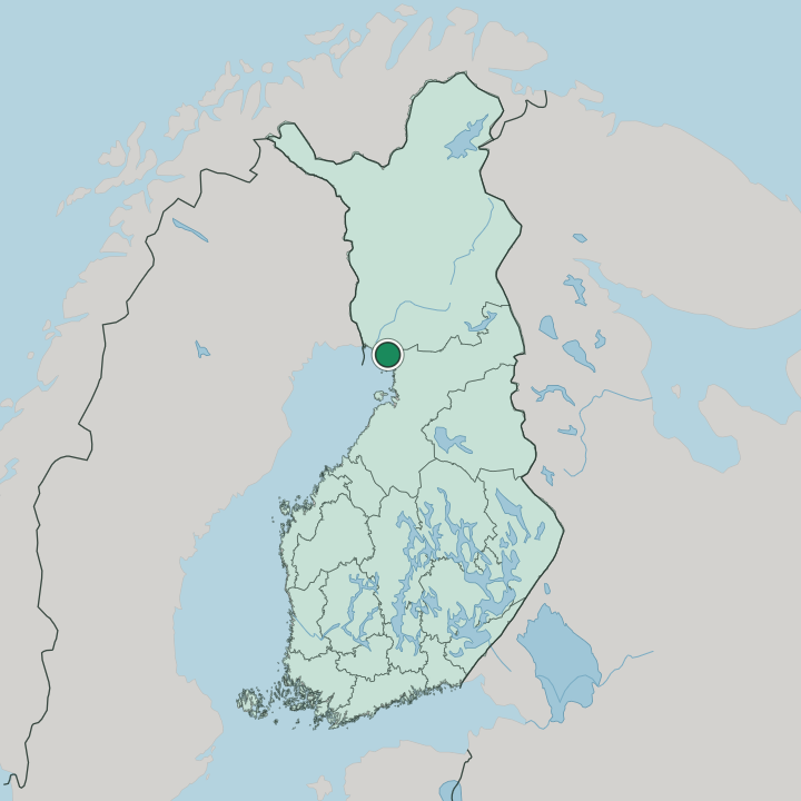 Map showing Simo — In Finland