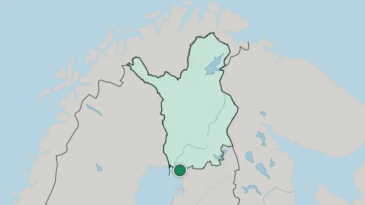 Map of Simo in Finland
