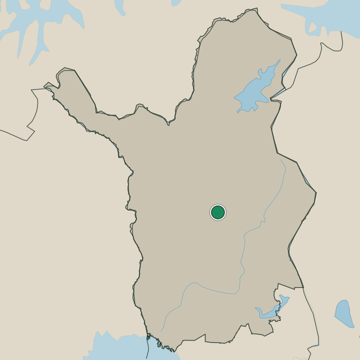 Map showing Sodankylä in Lapland