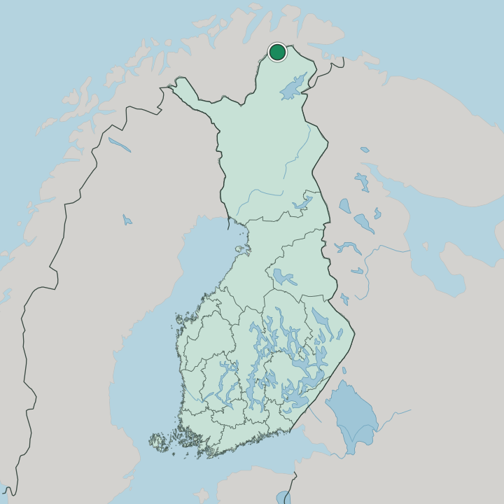 Map showing Utsjoki — In Finland