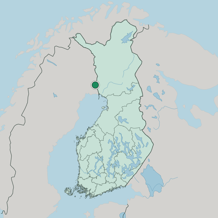 Map showing Ylitornio — In Finland