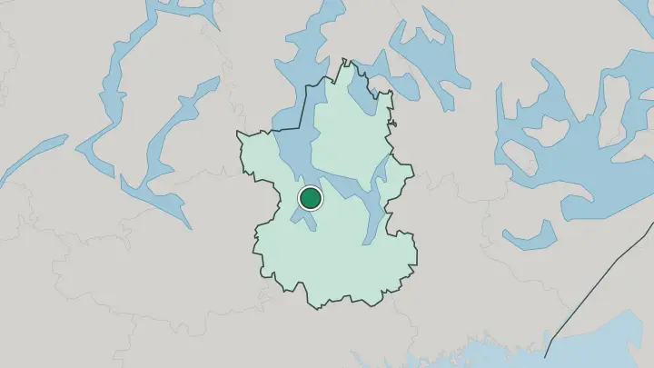 Map of Asikkala in Finland