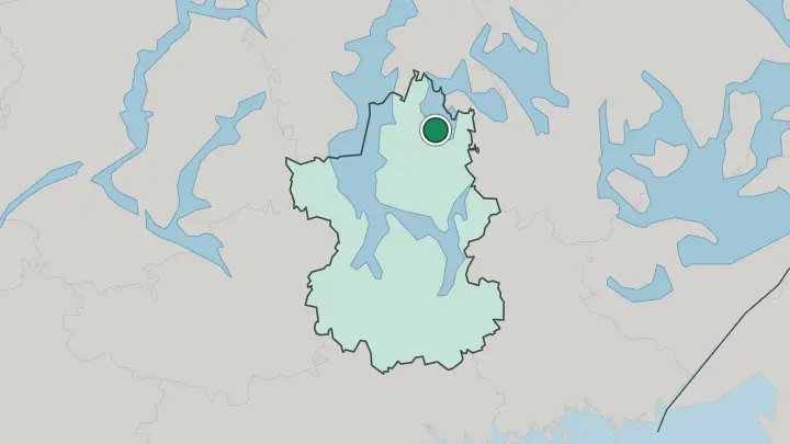 Map of Hartola in Finland