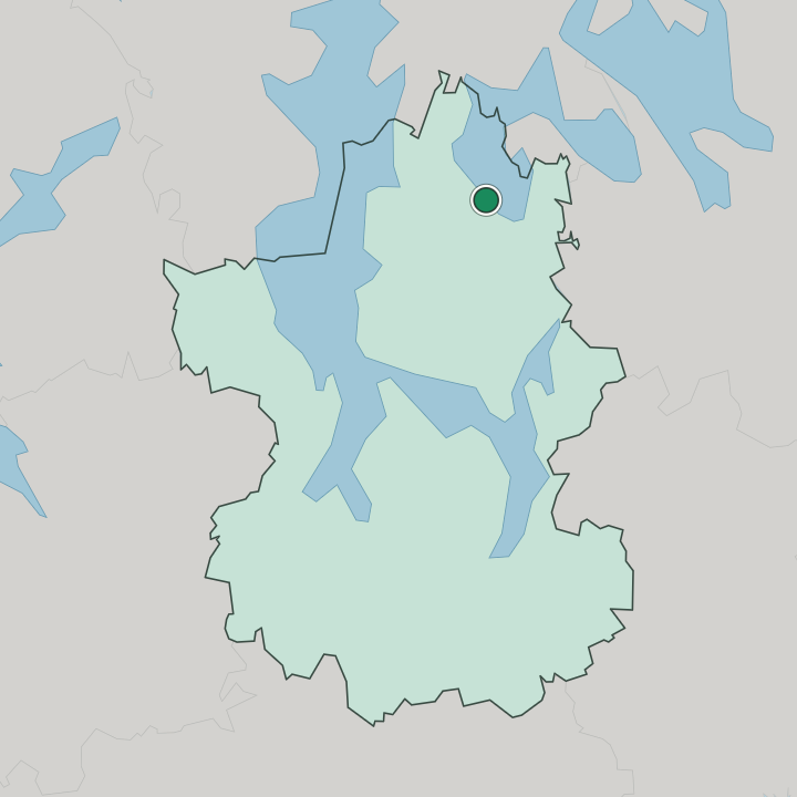 Map showing Hartola — In Paijat-Hame Region