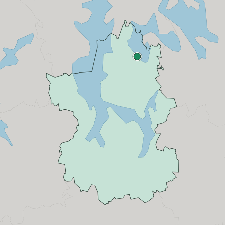 Map showing Hartola — In Paijat-Hame Region