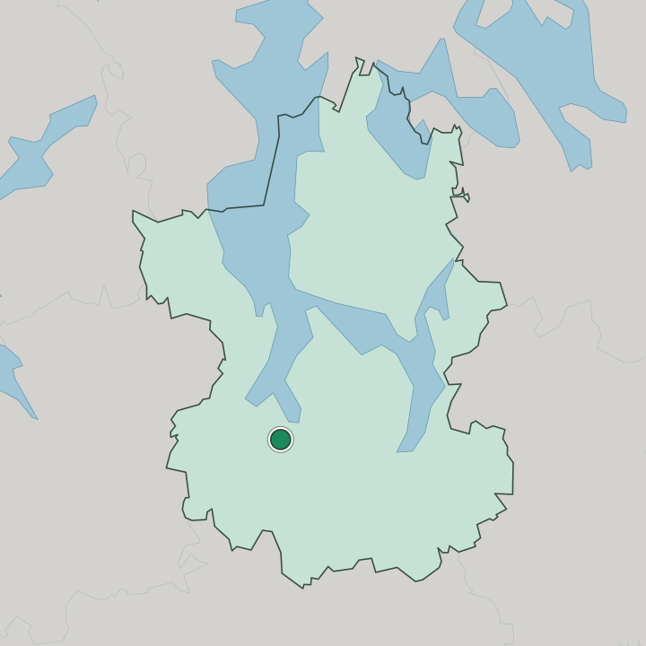 Map showing Hollola — In Paijat-Hame Region