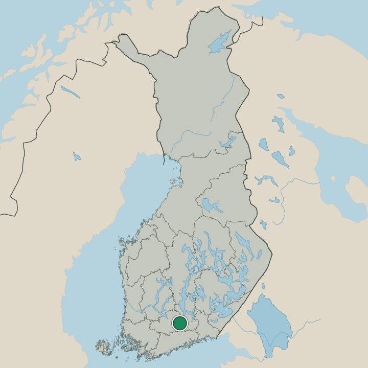 Map showing Kärkölä in Republic of Finland