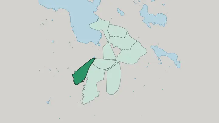 Map of Hennala in Lahti