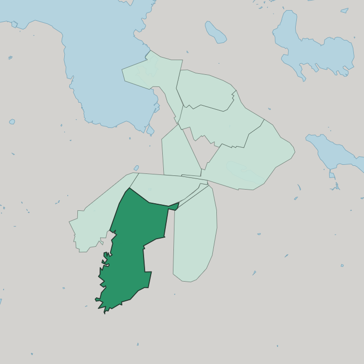 Map showing Laune — In Lahti