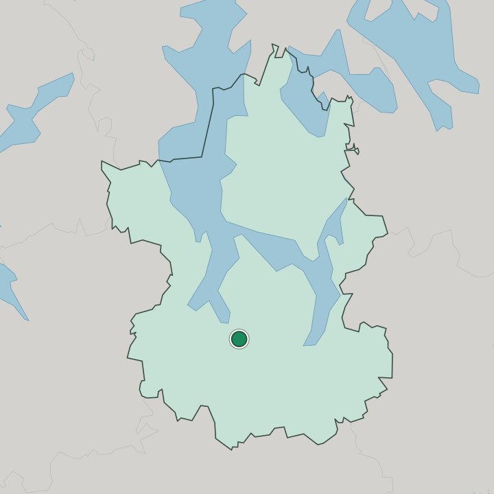 Map showing Lahti — In Paijat-Hame Region