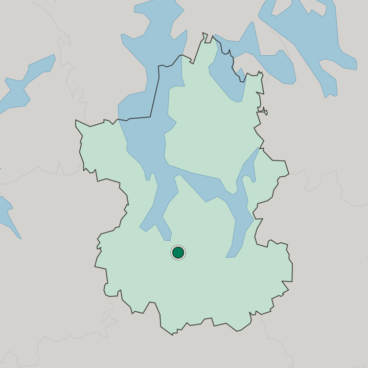 Map showing Kartano — In Paijat-Hame Region