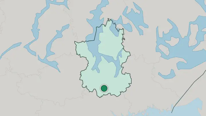 Map of Orimattila in Finland