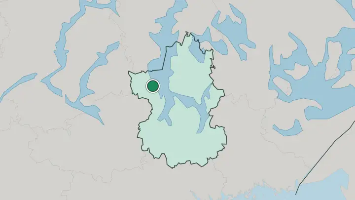 Map of Padasjoki in Finland