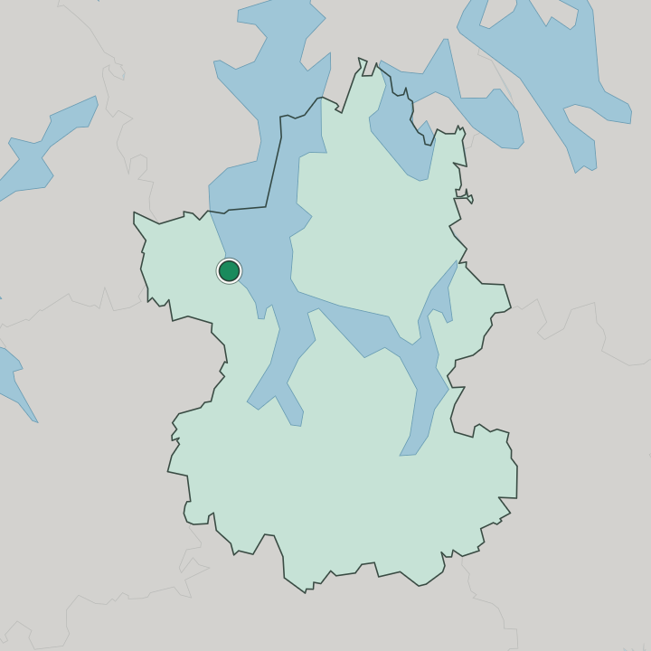 Map showing Padasjoki — In Paijat-Hame Region