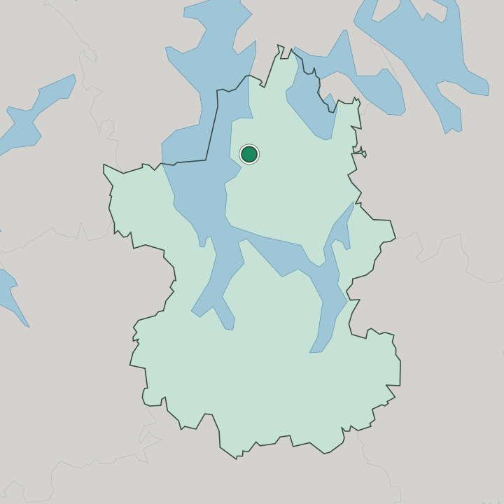Map showing Sysmä — In Paijat-Hame Region