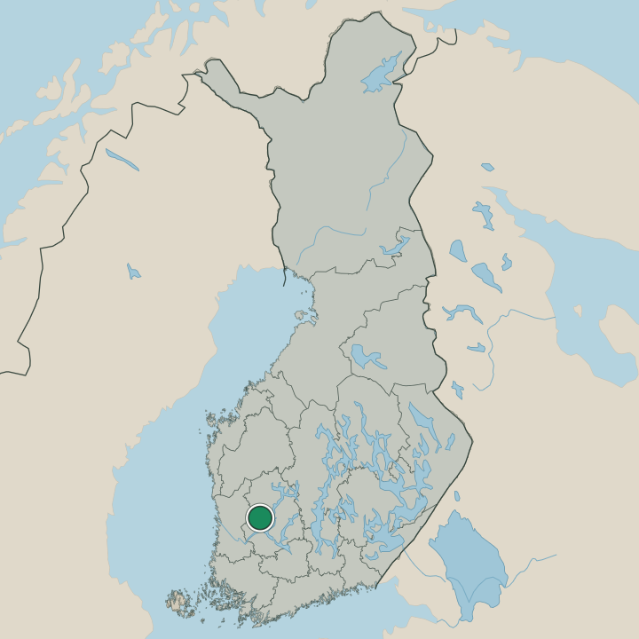 Map showing Hämeenkyrö in Republic of Finland