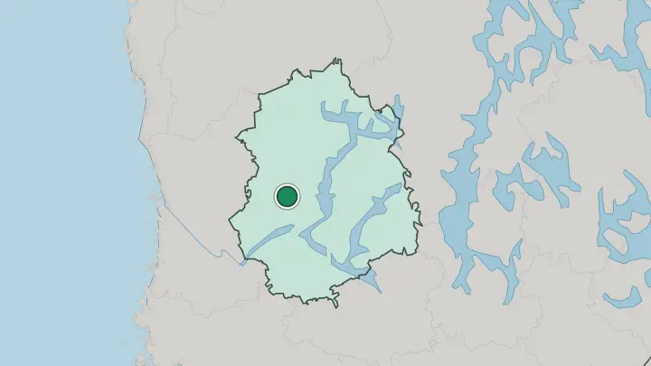 Map of Hämeenkyrö in Finland