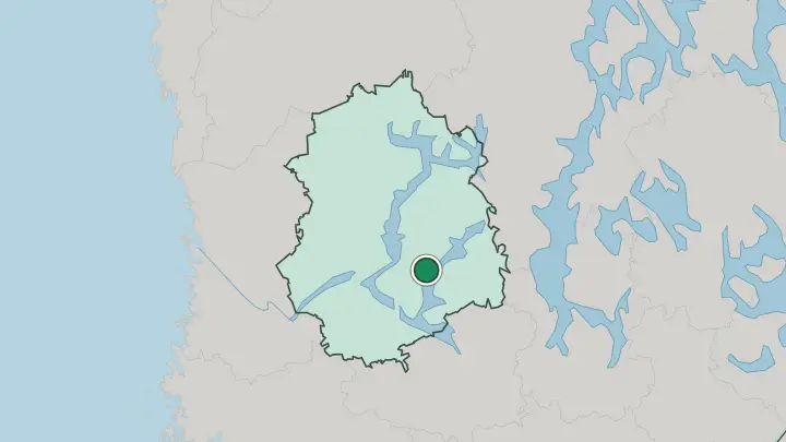 Map of Kangasala in Finland