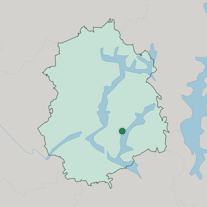 Map showing Kangasala — In Pirkanmaa