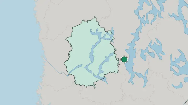 Map of Kuhmoinen in Finland