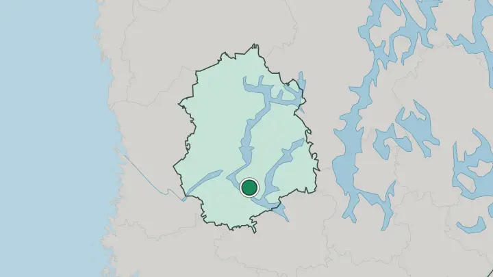 Map of Lempäälä in Finland