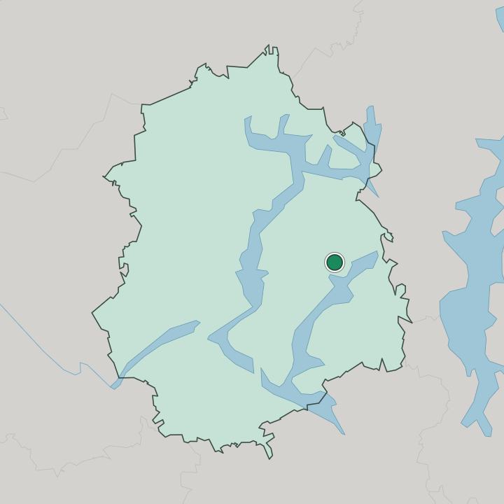 Map showing Orivesi — In Pirkanmaa