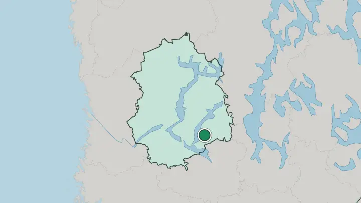 Map of Pälkäne in Finland