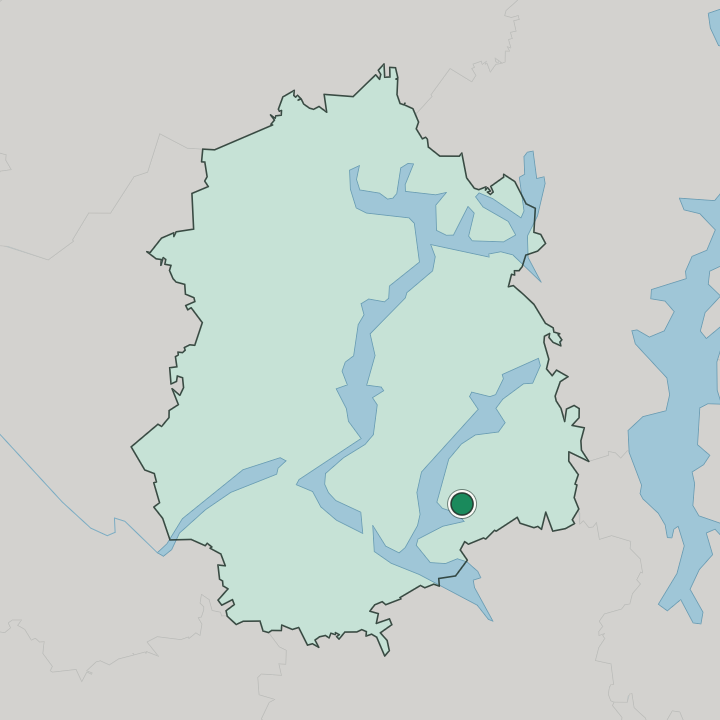 Map showing Pälkäne — In Pirkanmaa