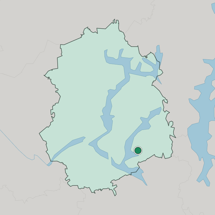 Map showing Pälkäne — In Pirkanmaa