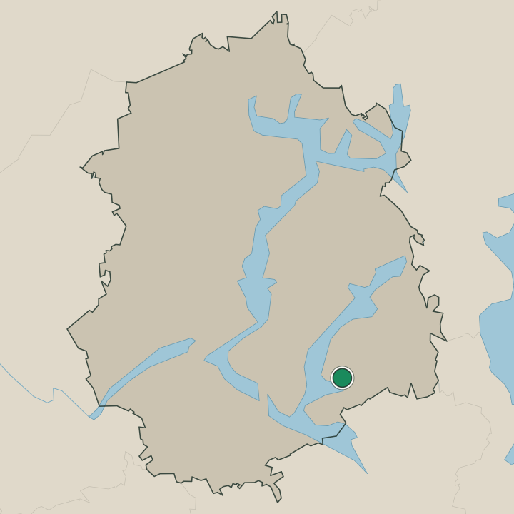 Map showing Pälkäne in Pirkanmaa