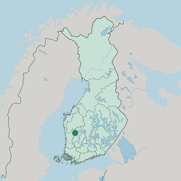 Map showing Parkano — In Finland