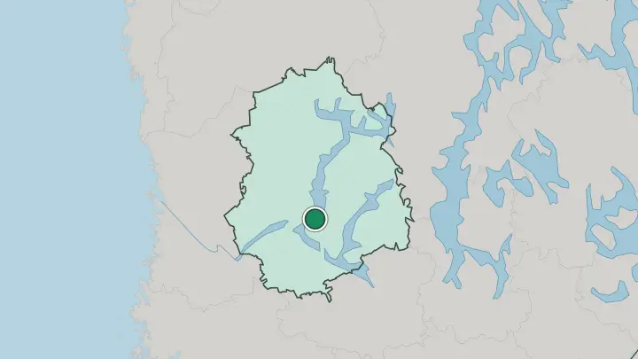Map of Pirkkala in Finland
