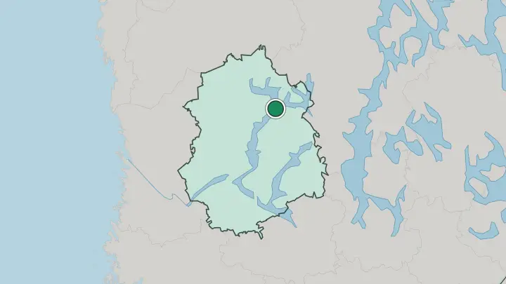 Map of Ruovesi in Finland