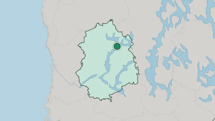 Map of Ruovesi in Finland
