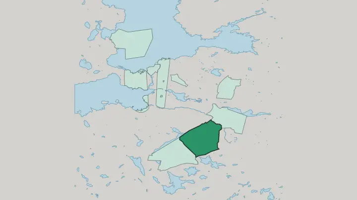 Map of Hervanta in Tampere