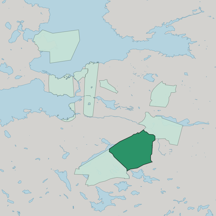 Map showing Hervanta — In Tampere