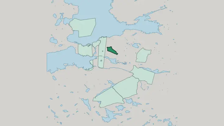 Map of Kaleva in Tampere