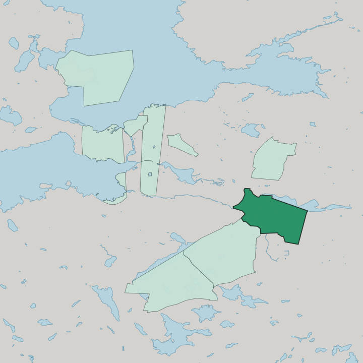 Map showing Kaukajärvi — In Tampere