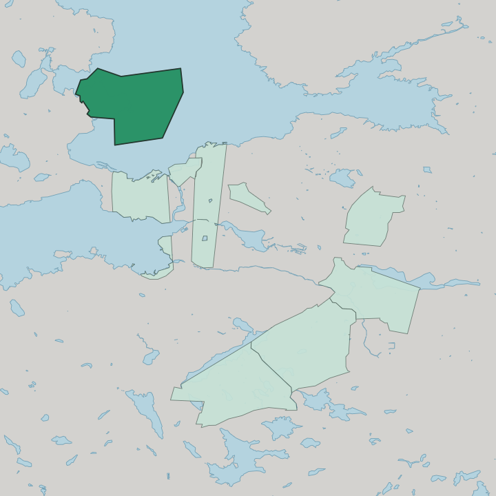 Map showing Lentävänniemi — In Tampere