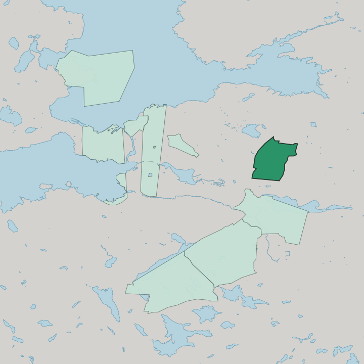 Map showing Linnainmaa — In Tampere