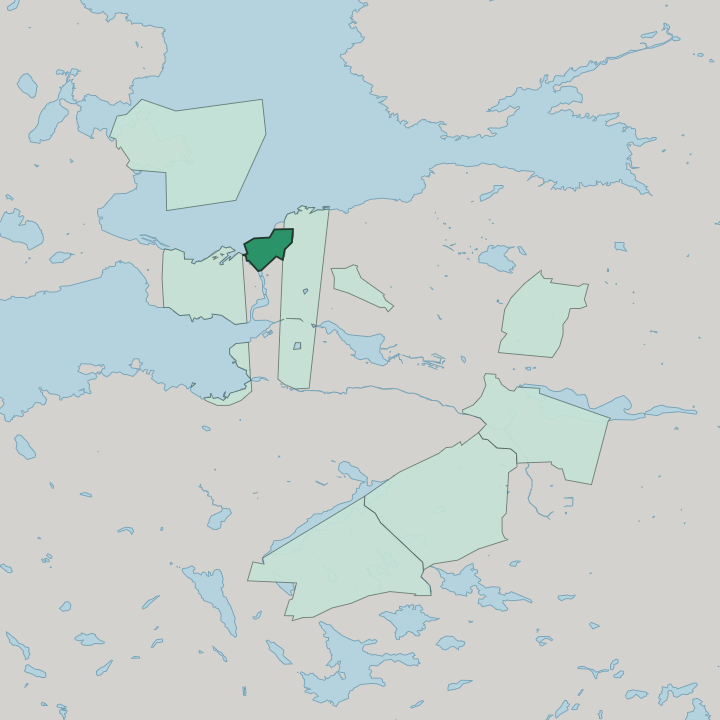 Map showing Tampella — In Tampere