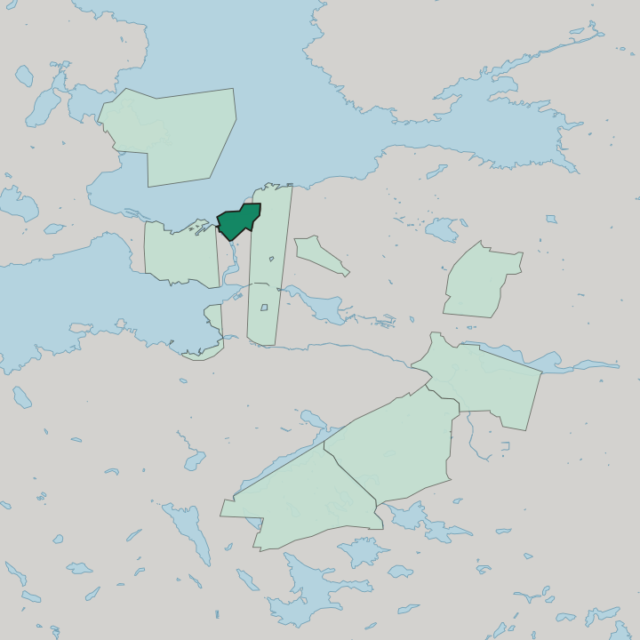 Map showing Tampella — In Tampere
