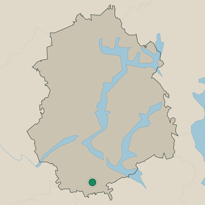 Map showing Urjala in Pirkanmaa
