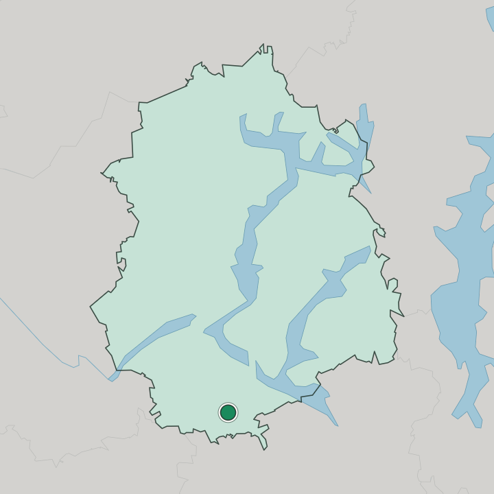 Map showing Urjala — In Pirkanmaa